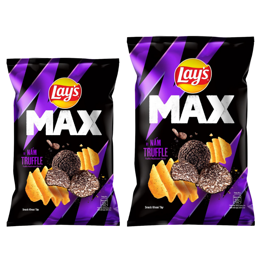 Snack khoai tây vị nấm Truffle Lay's Max gói 42G/ 75G