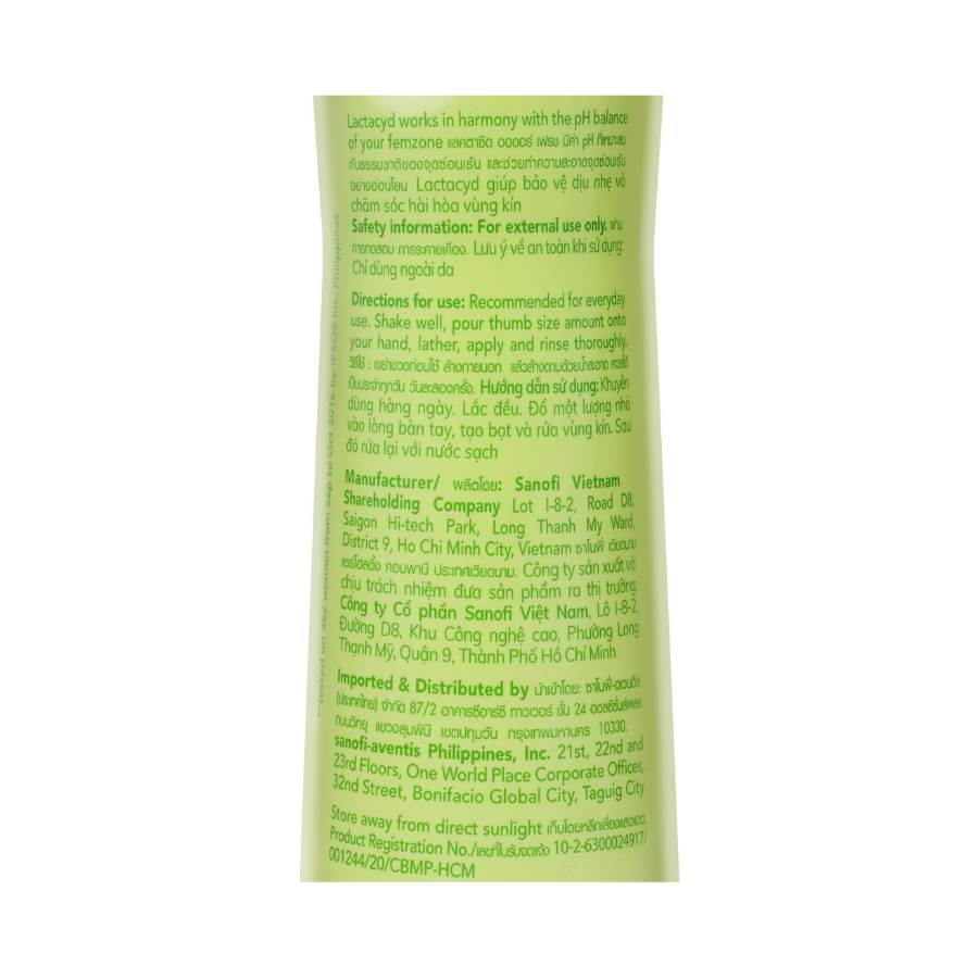 Dung Dịch Vệ Sinh Phụ Nữ Lactacyd Odor Fresh