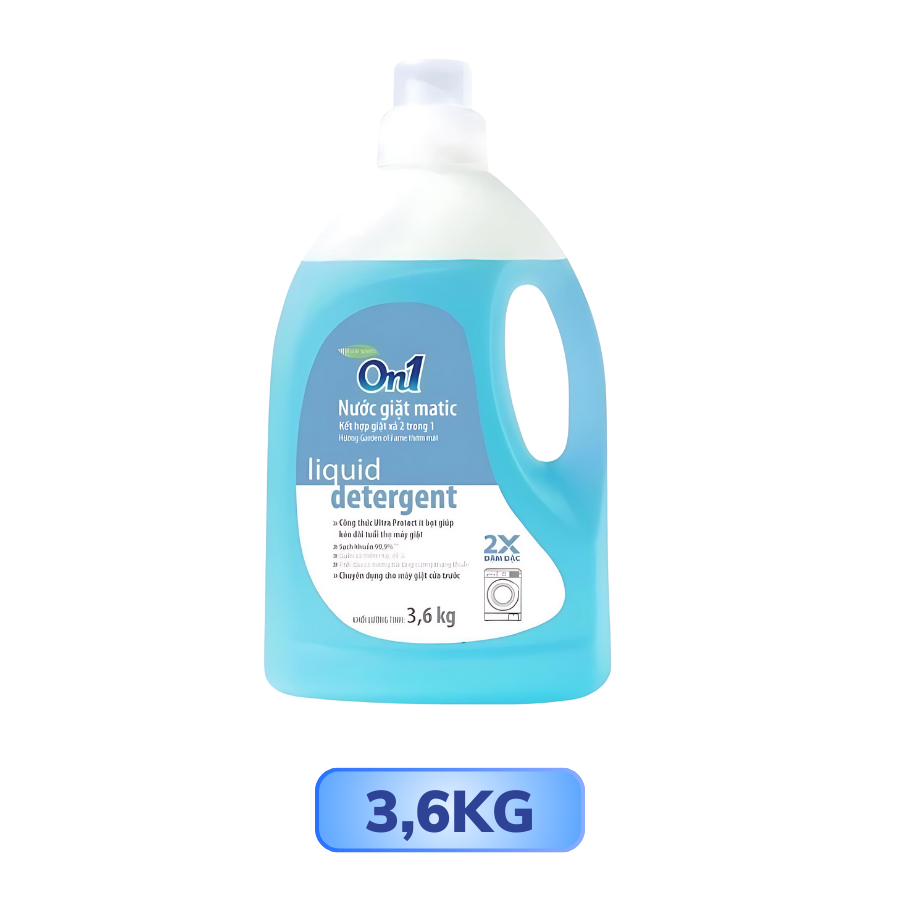 Chai nước giặt ON1 kết hợp giặt xả 2 trong 1
