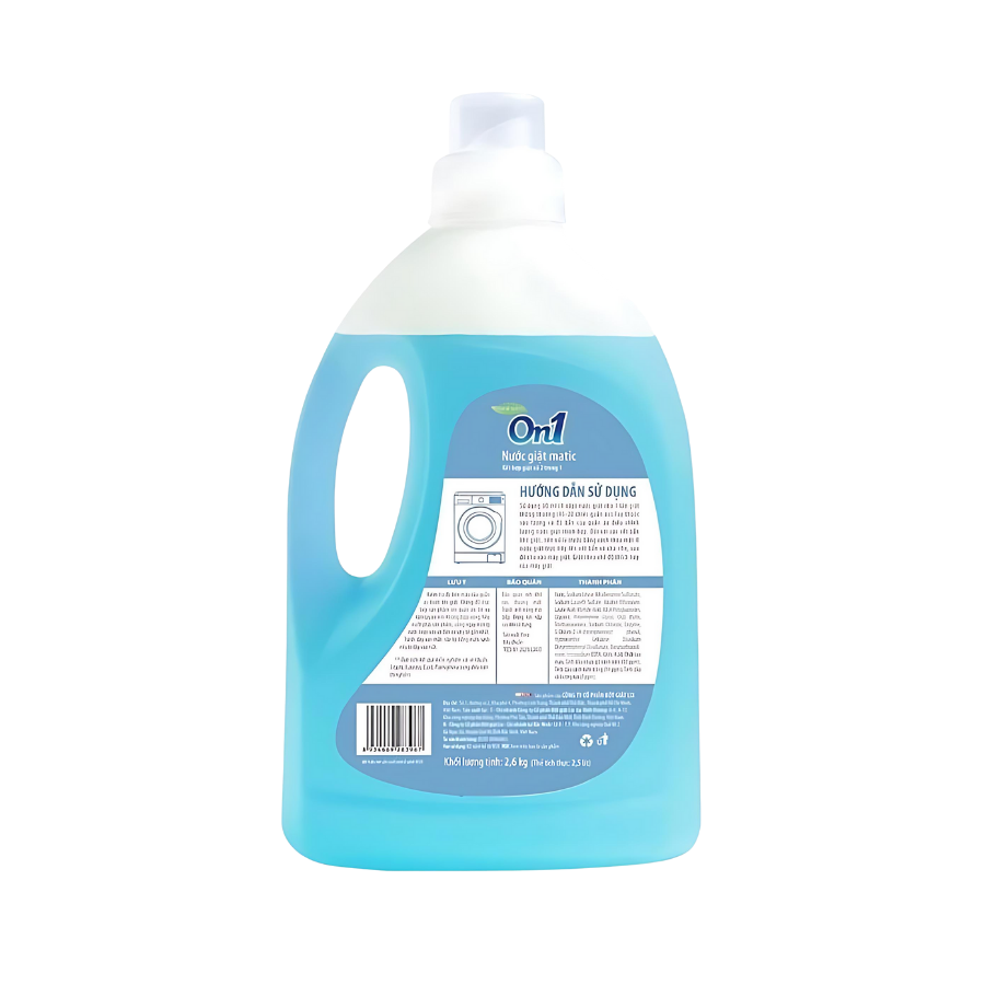 Chai nước giặt ON1 kết hợp giặt xả 2 trong 1