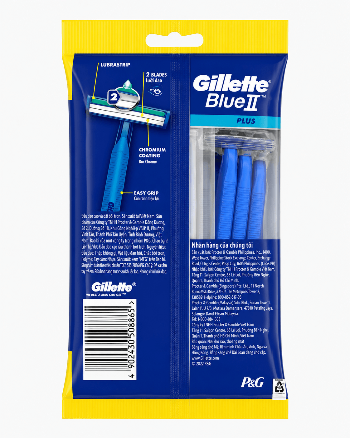 Gillette Blue II Plus Disposable Razor Pack of 8 + 2