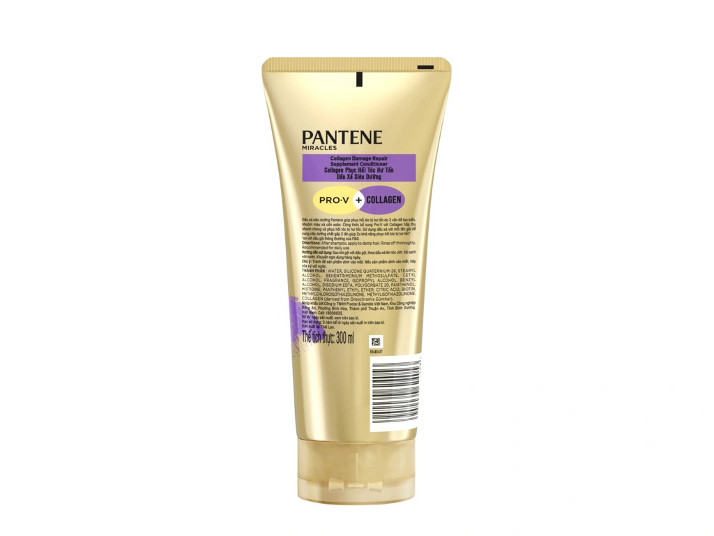 Pantene Miracles Collagen Damage Repair Supplement Conditioner - 300ML/480ML