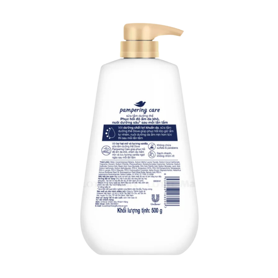 Sữa Tắm Dưỡng Thể Giúp Phục Hồi Da Khô Dove