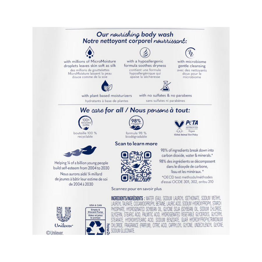 Sữa Tắm Dưỡng Thể Chăm Sóc Da Nhạy Cảm Dove