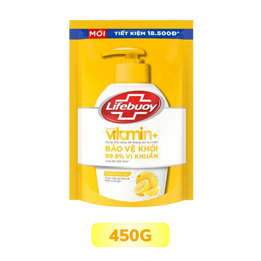 Nước Rửa Tay Lifebuoy Vitamin Chanh Khử Mùi