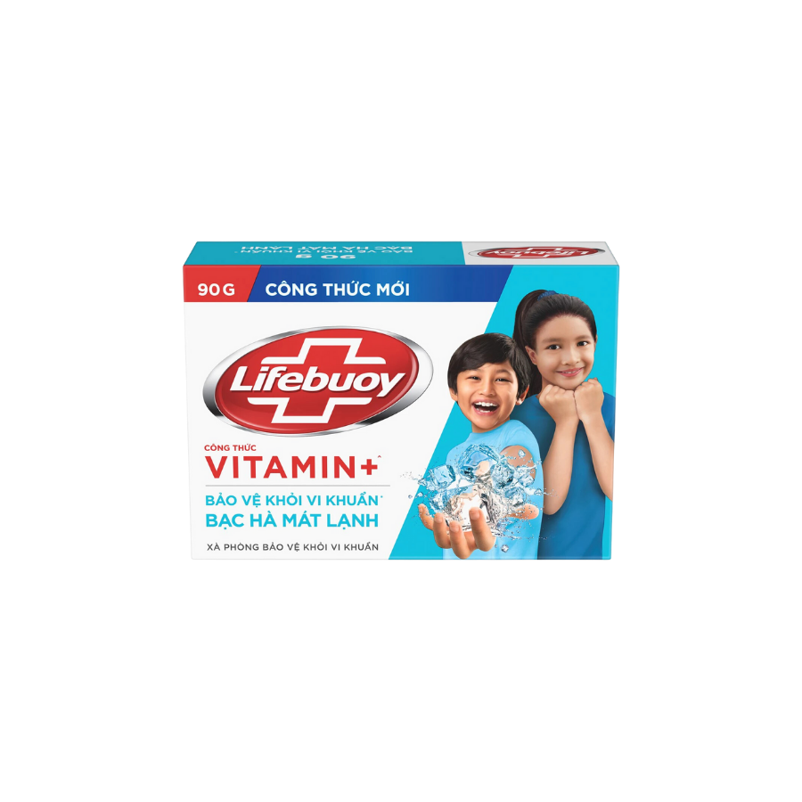 Xà bông cục Lifebuoy Bạc hà mát lạnh