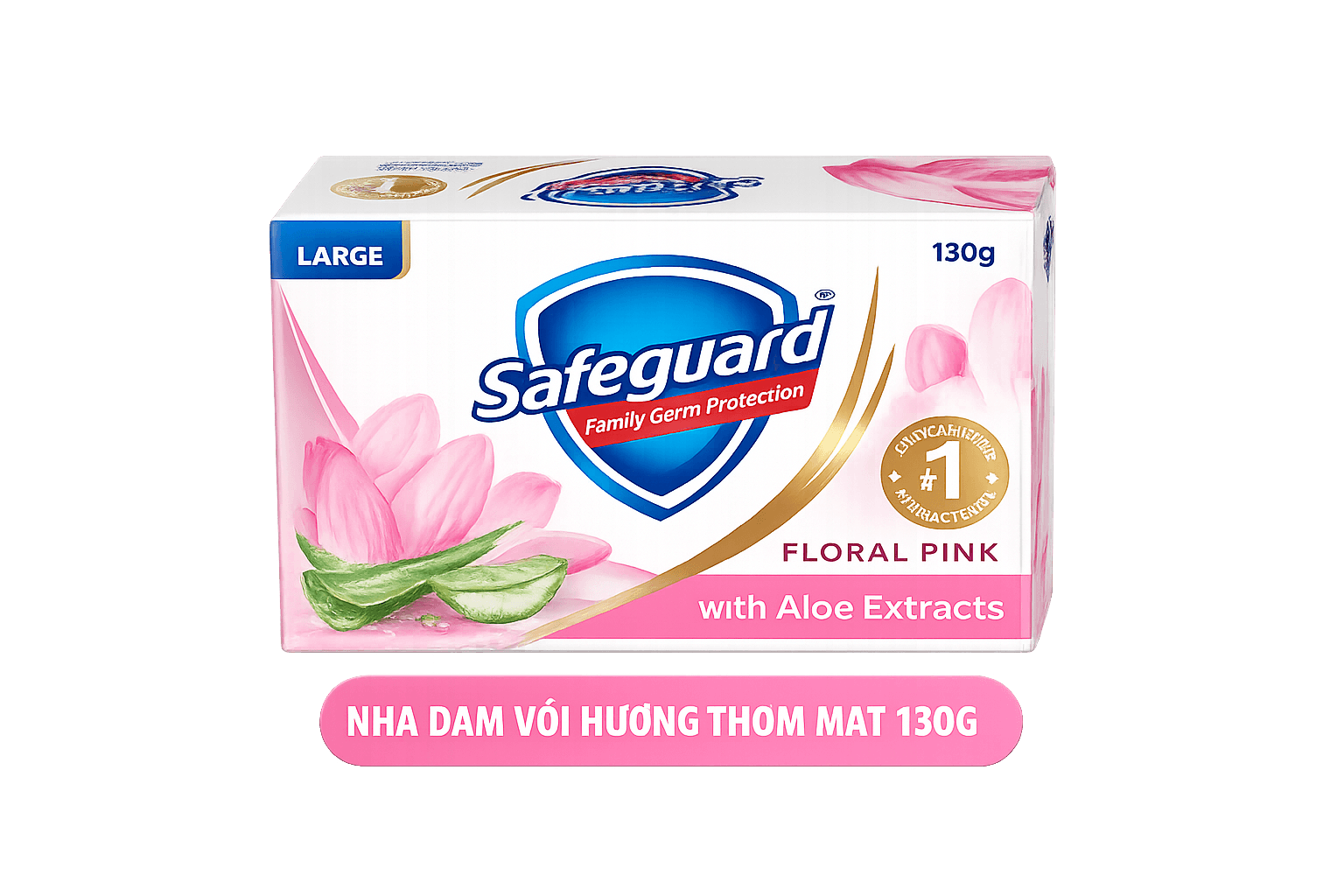 Safeguard Floral Pink with Aloe 130g