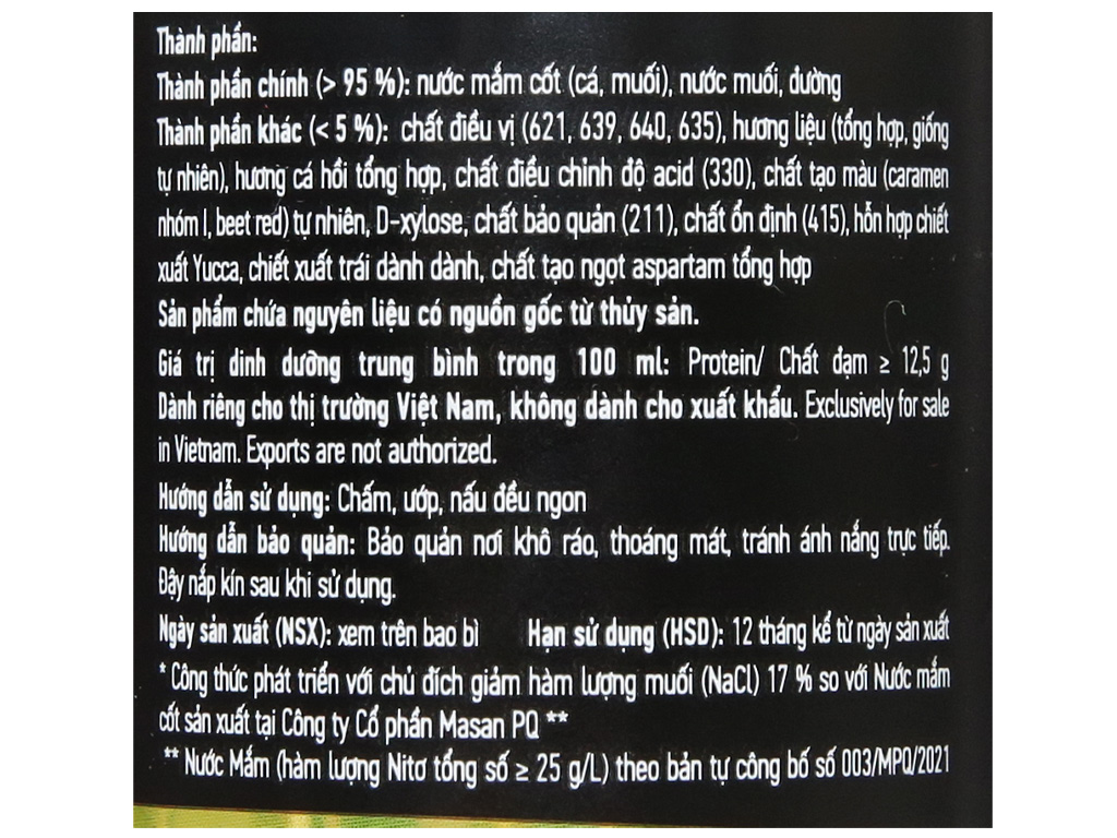 Nước mắm hương cá hồi hảo hạng Chinsu 16 độ đạm chai 500ML