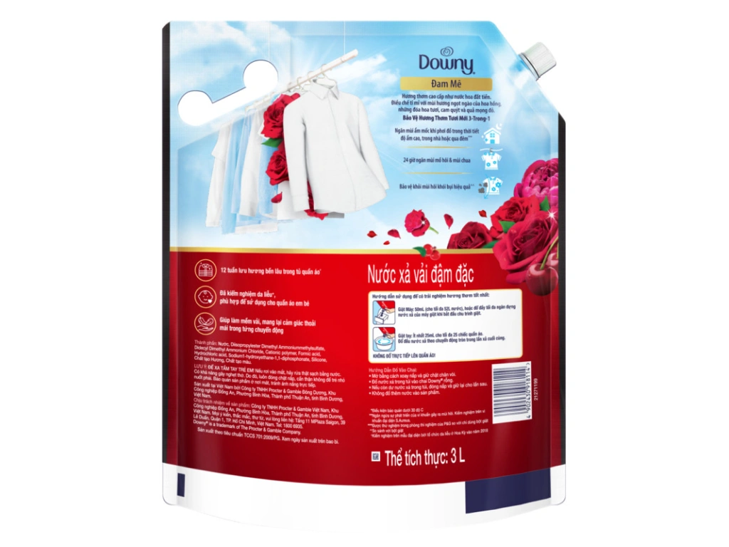 Downy Premium Parfum Passion Fabric Conditioner Pouch 300ml/4L