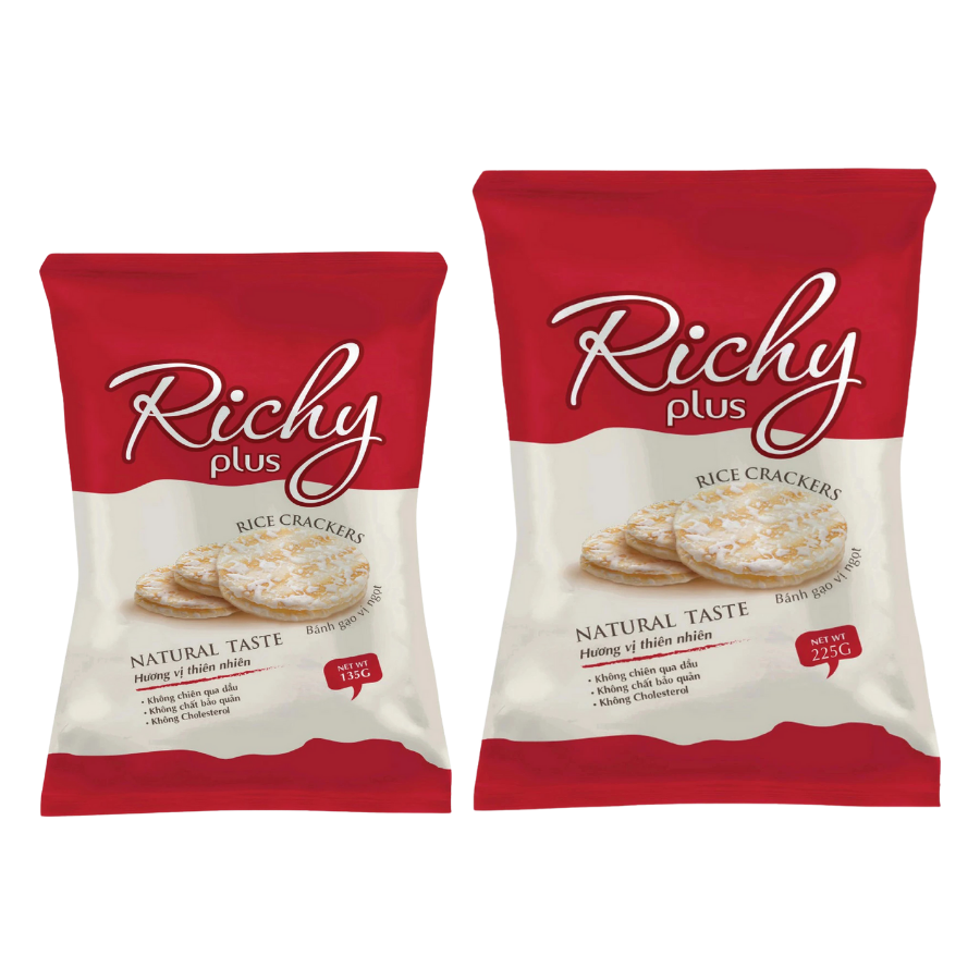 Bánh Gạo Vị Ngọt Richy Plus Hương Vị Thiên Nhiên