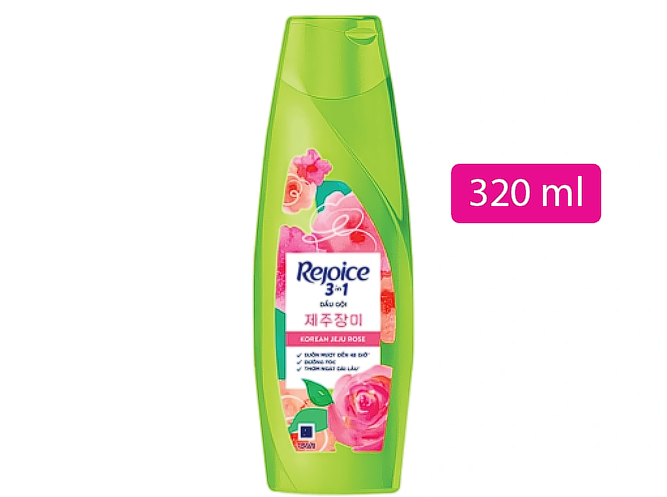 Rejoice 3-in-1 Shampoo - Korean Jeju Rose - 320ML/630ML