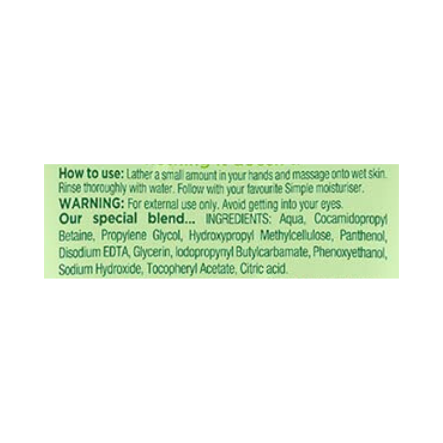 Sữa Rửa Mặt Simple Giúp Da Sạch Thoáng 150ml Kind To Skin Refreshing Facial Wash Gel