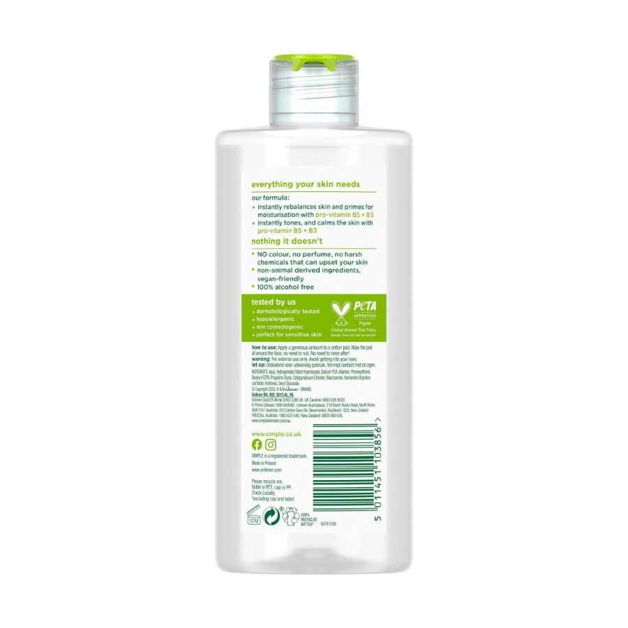 Nước Hoa Hồng Simple Simple Kind To Skin Soothing Facial Toner