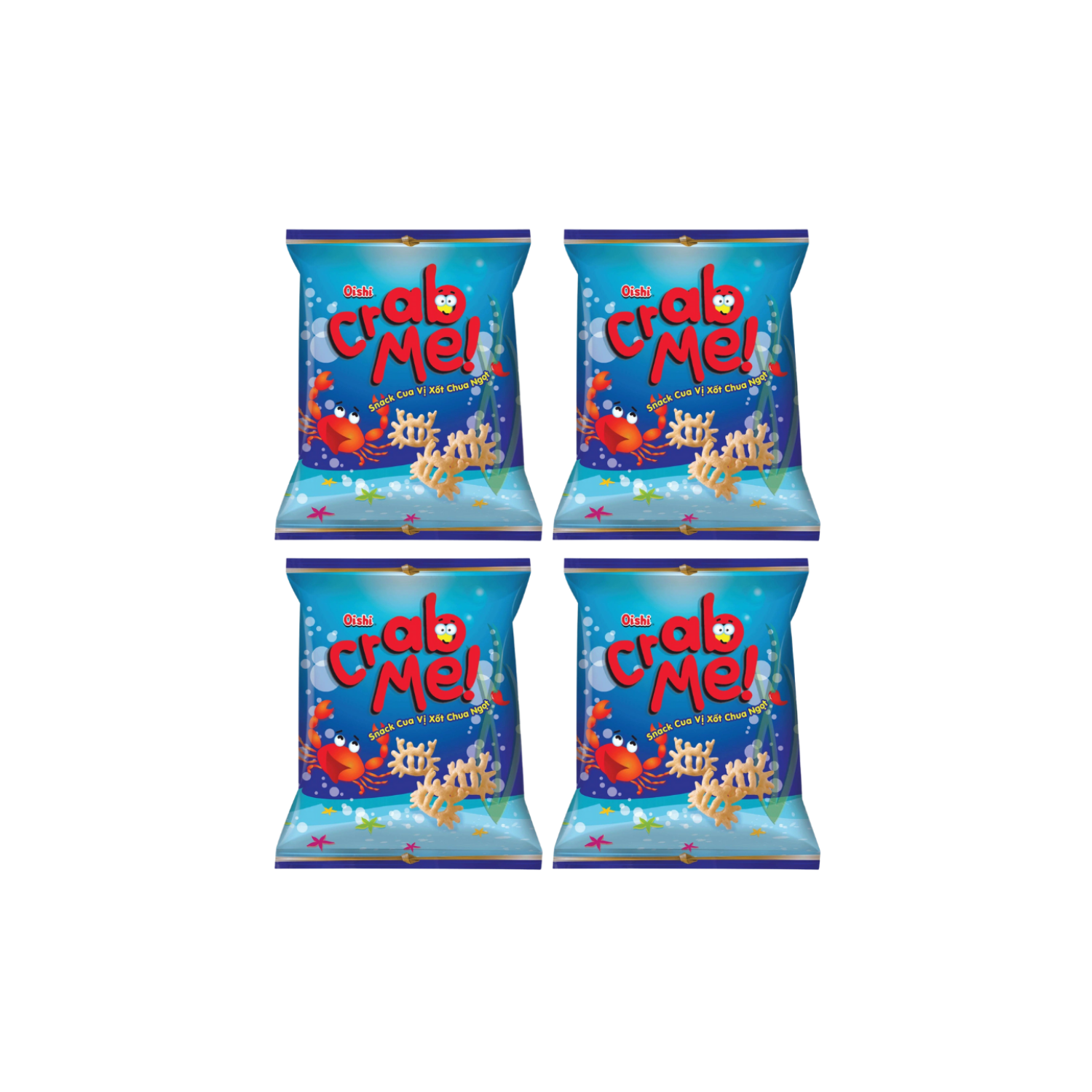 Snack cua vị sốt chua ngọt Oishi Crab 6G/12G/32G/68G