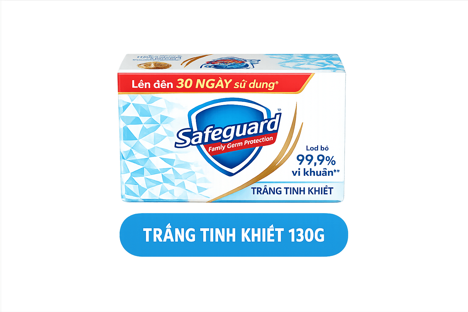 Safeguard Pure White Bar Soap 130g