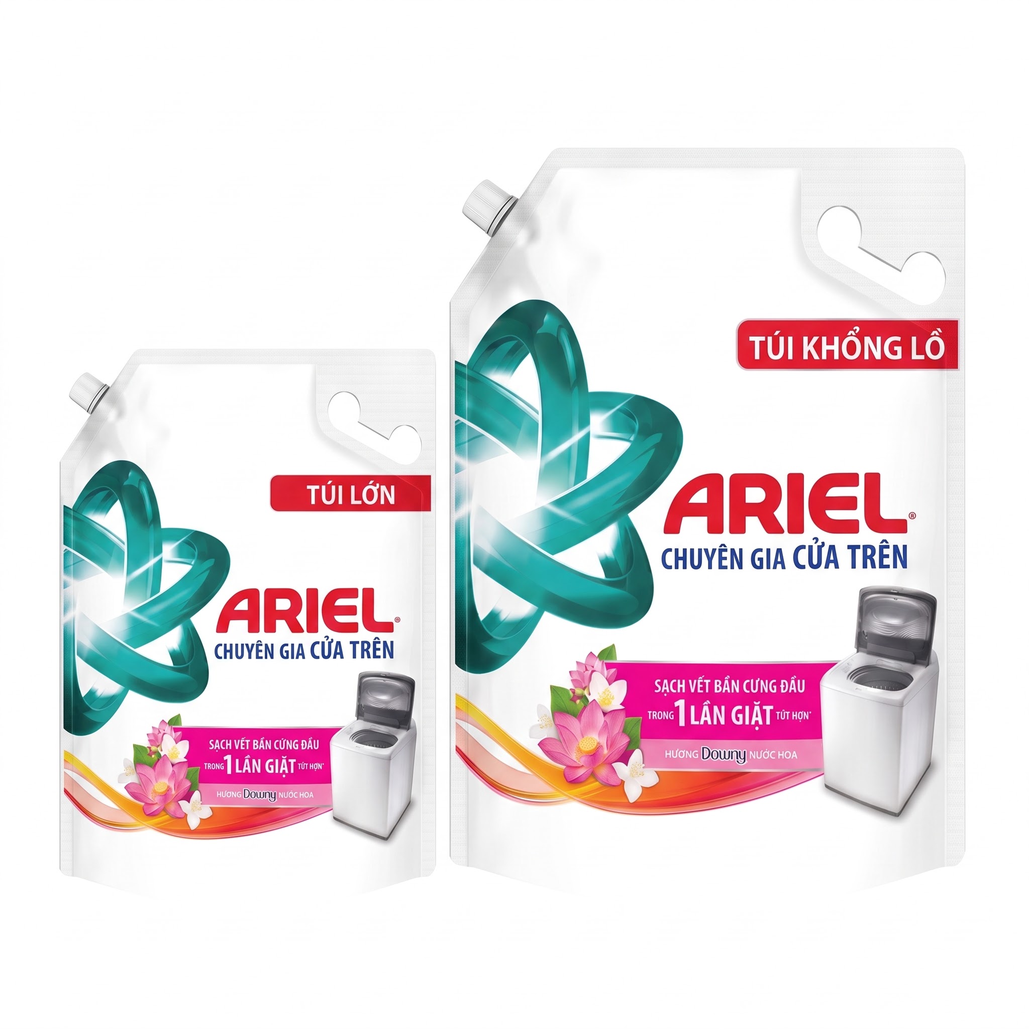Ariel Top Load Expert Liquid Laundry Detergent Pouch - Downy Perfume 3.05KG/3.7KG