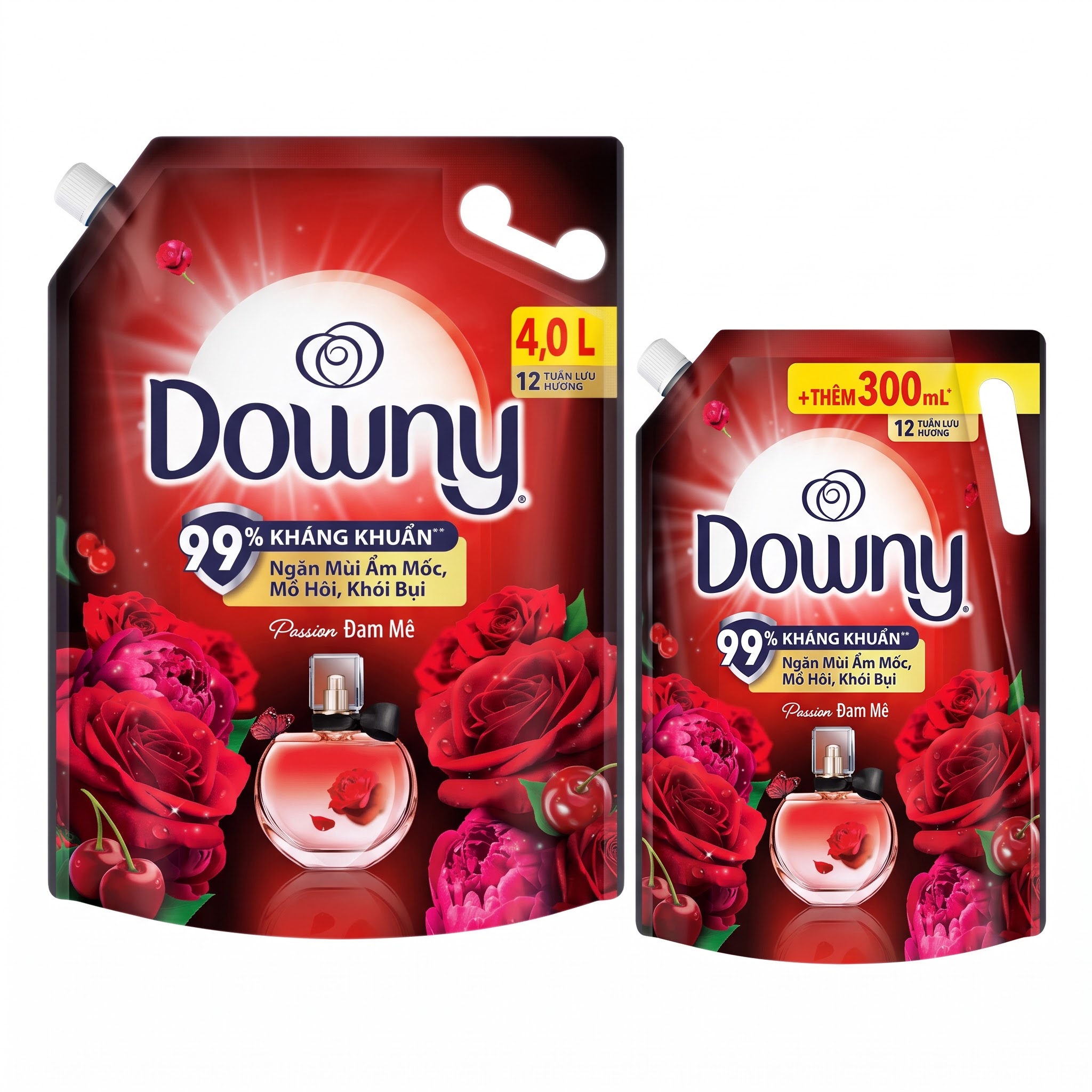 Downy Premium Parfum Passion Fabric Conditioner Pouch 300ml/4L