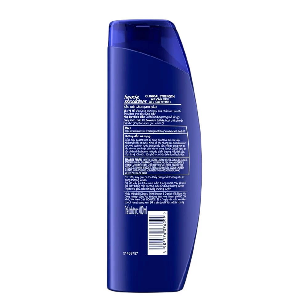 Head & Shoulders Clinical Strength Advanced Oil Control Anti Dandruff Shampoo - 400ML