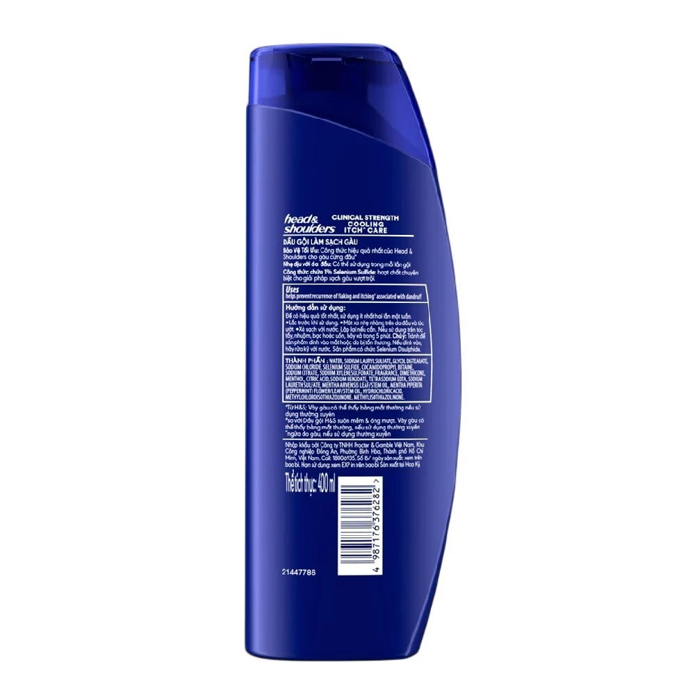 Head & Shoulders Clinical Strength Cooling Itch Care Anti-Dandruff Shampoo 400ML