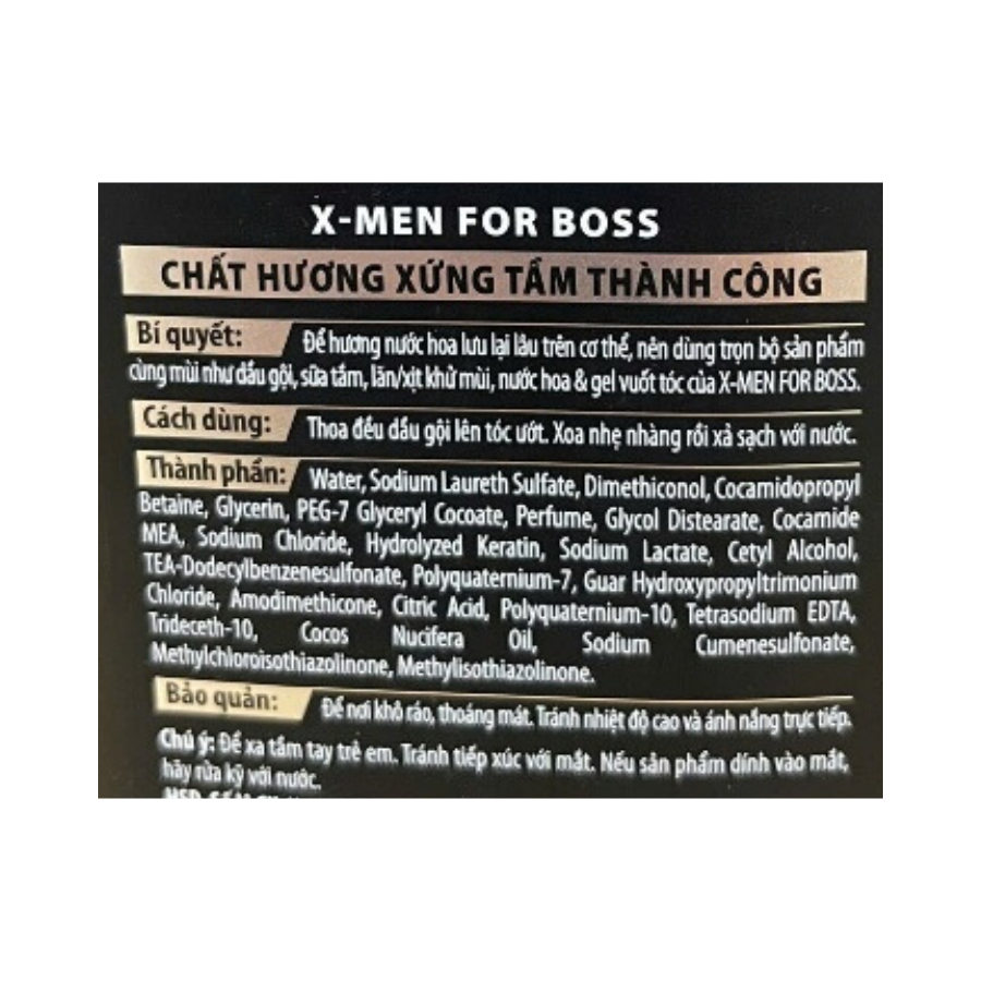 Sữa tắm nước hoa X-Men For Boss Motion