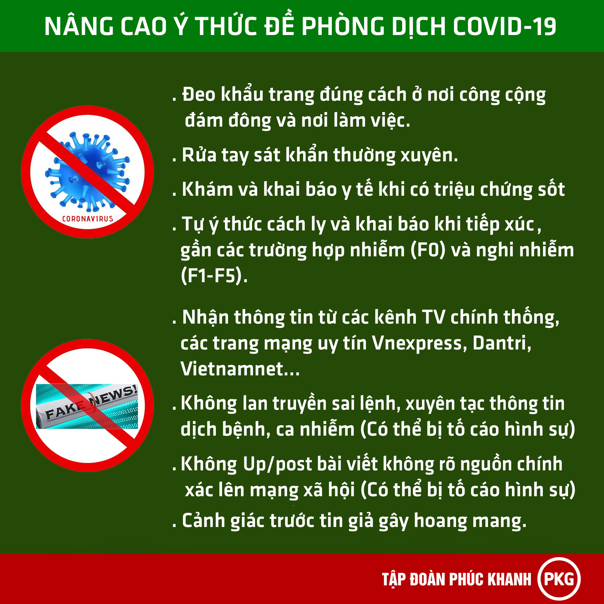 NHỮNG ĐIỀU CẦN LÀM ĐỂ PHÒNG CHỐNG COVID-19