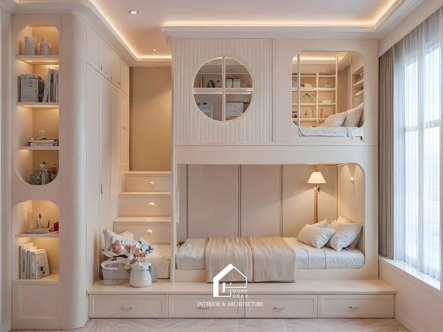 giường tầng phòng ngủ con đẹp