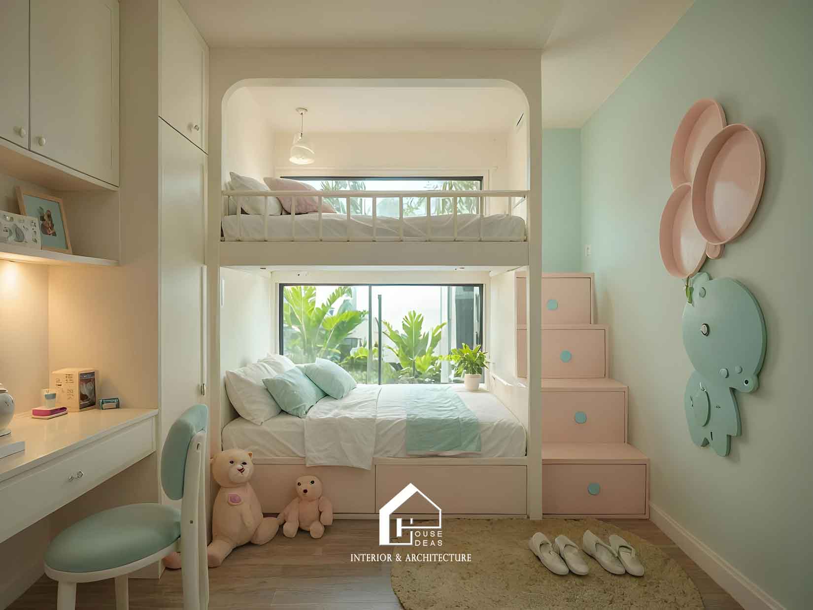 thiết kế giường tầng