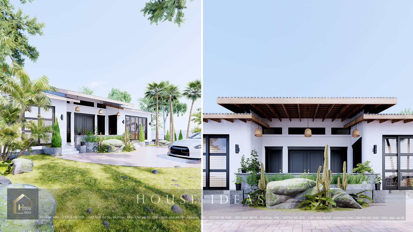 thiết kế kiến trúc nhà cấp 4 đẹp