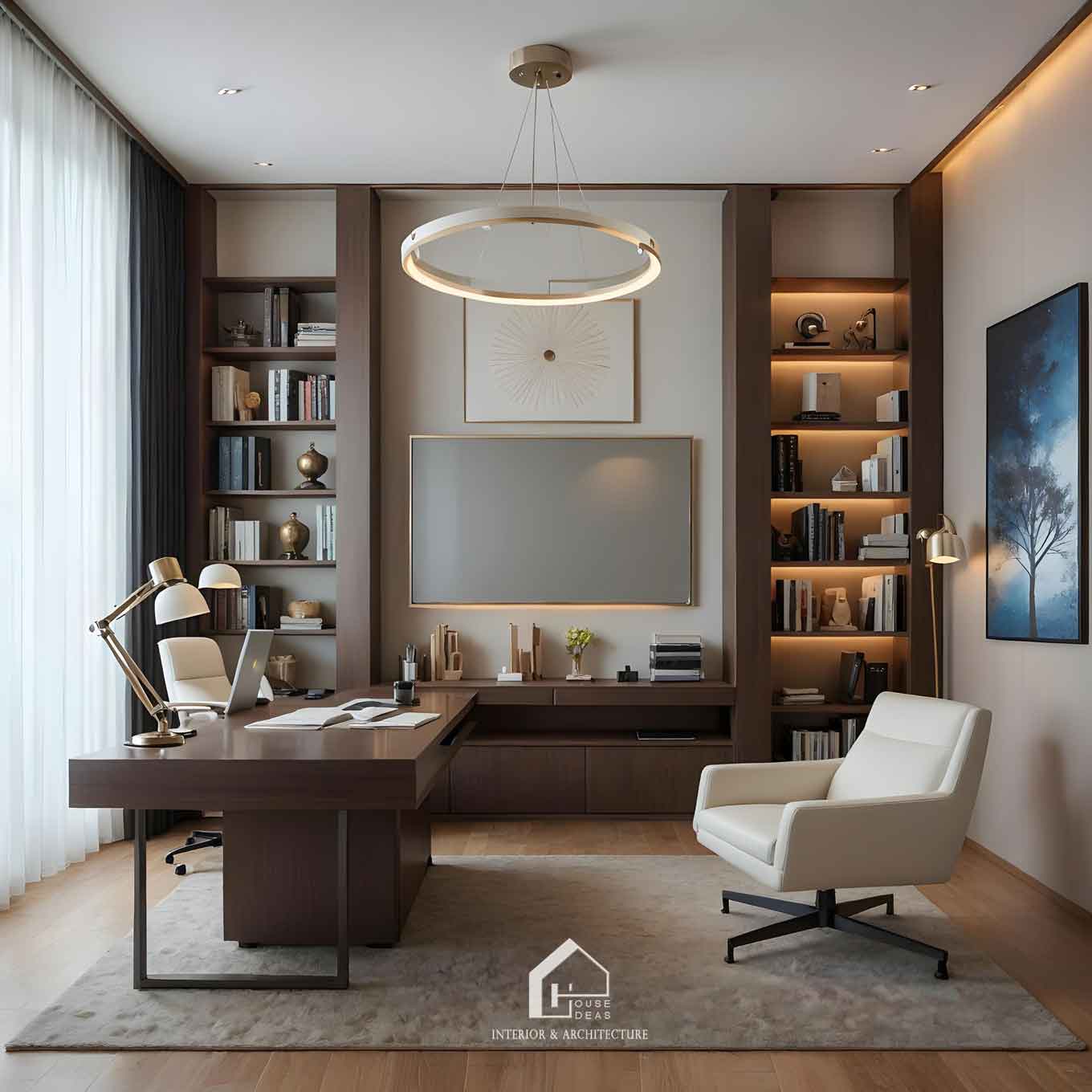 thiết kế phòng làm việc tại gia