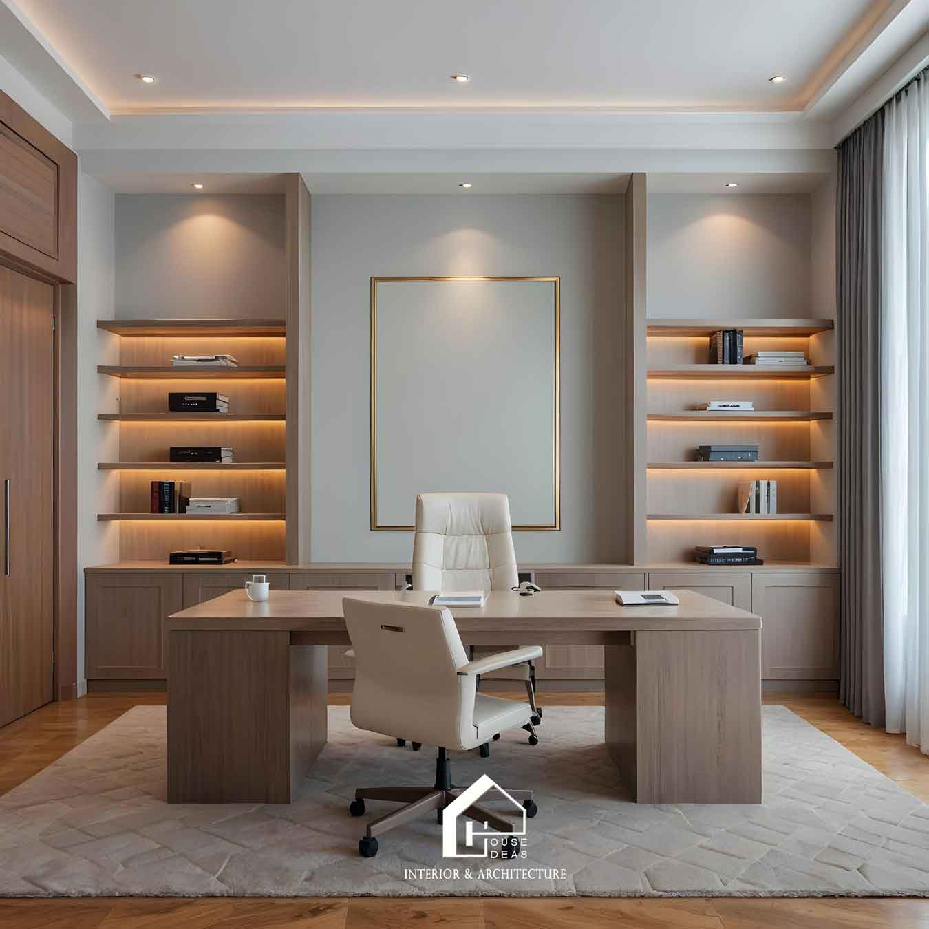 thiết kế phòng làm việc tại gia