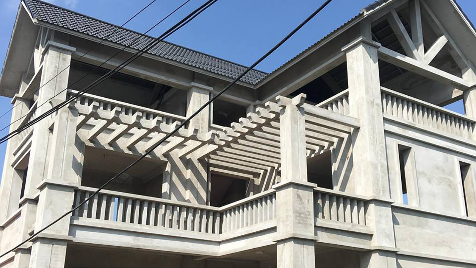 thi công kiến trúc - thiết kế kiến trúc - nhà mái thái