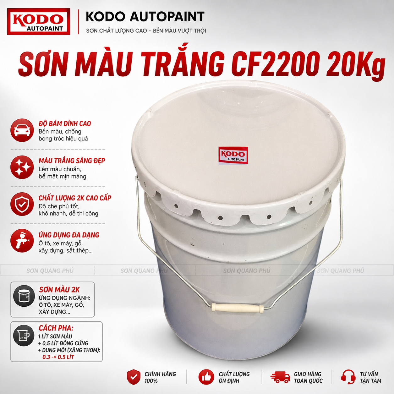 cf2200-son-mau-trang-2k-kodo-thung-20kg-auto-paint-son-tu-bong-son-mau-goc-2k-ko