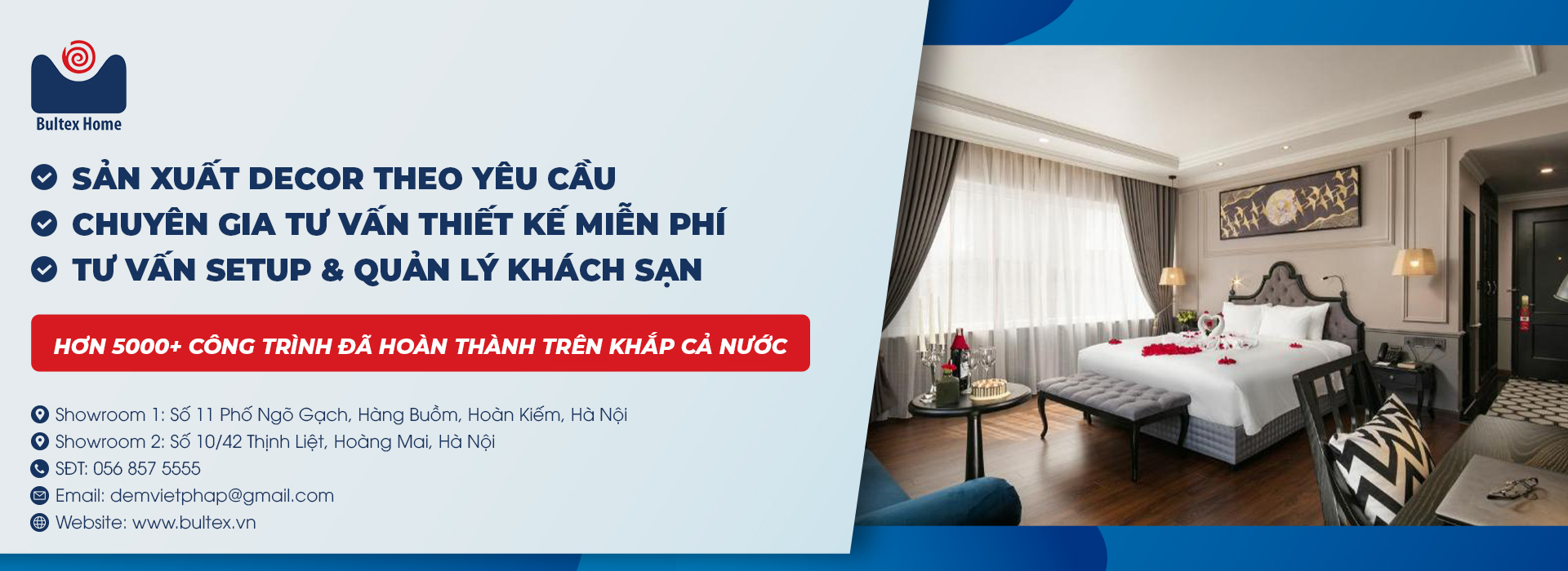 Sản xuất chăn ga gối đệm khách sạn theo yêu cầu