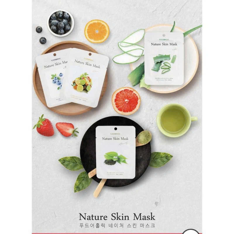Combo 10 Mặt Nạ Giấy Chăm Sóc Da Toàn Diện Foodaholic Essential Mask (23g x 10)