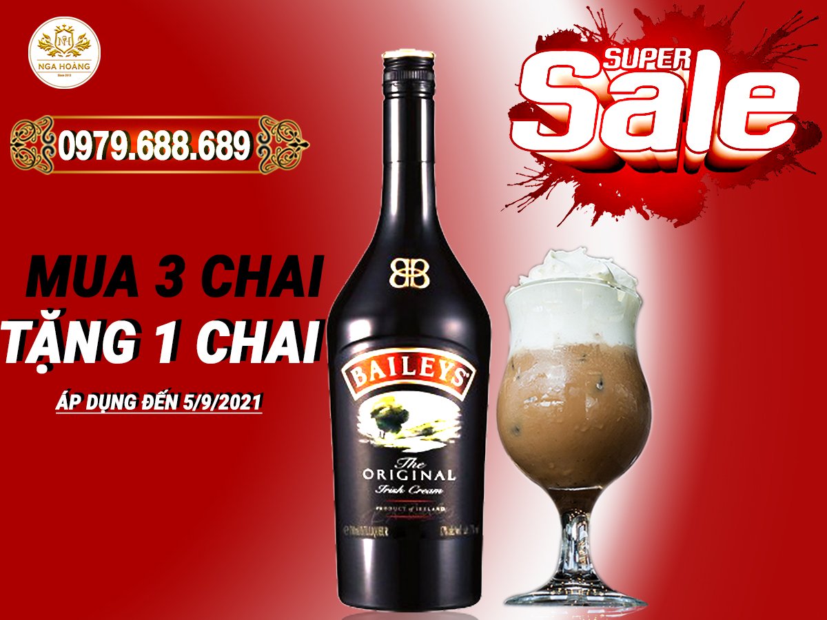 ƯU ĐÃI CỰC SỐC DÀNH CHO TÍN ĐỒ CỦA RƯỢU SỮA BAILEYS