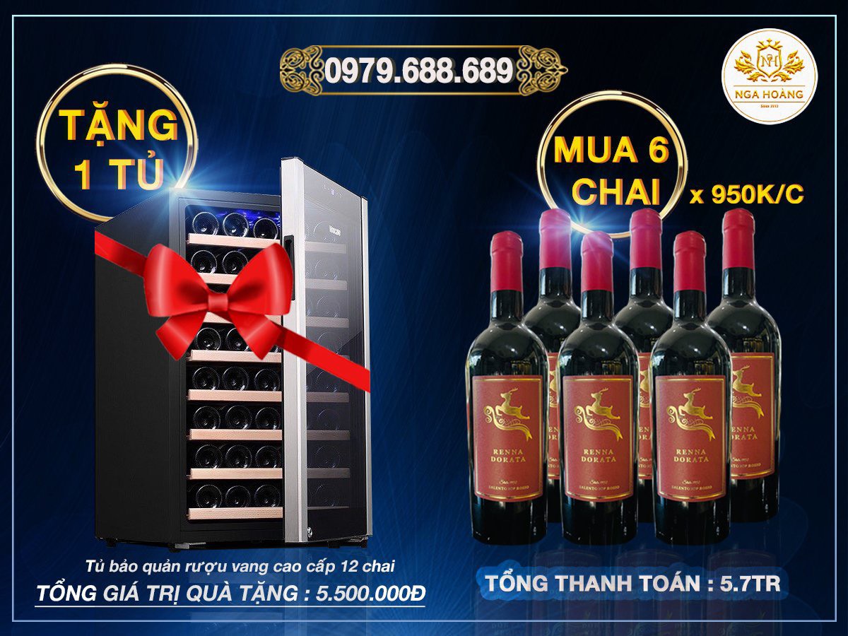 MUA 1 THÙNG VANG TẶNG 1 TỦ RƯỢU