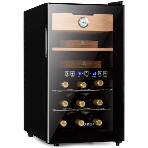 TỦ BẢO QUẢN RƯỢU VANG - CIGAR 2 IN 1 KLARSTEIN 48L (TỦ ĐỨC)