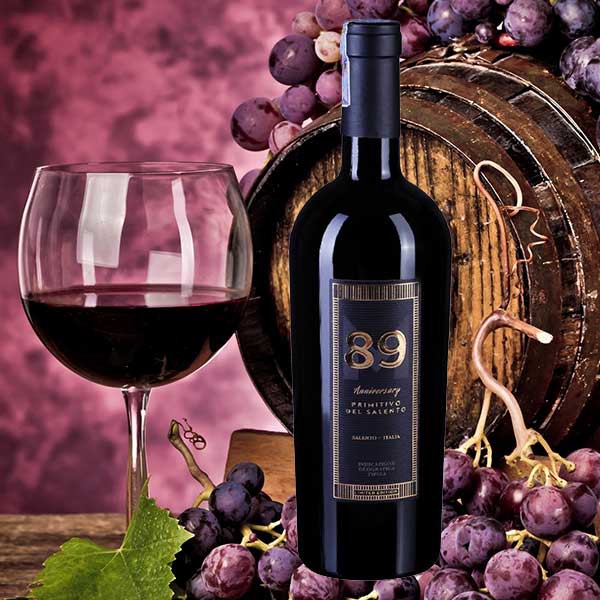 RƯỢU VANG Ý 89 ANNIVERSARY PRIMITIVO DEL SALENTO