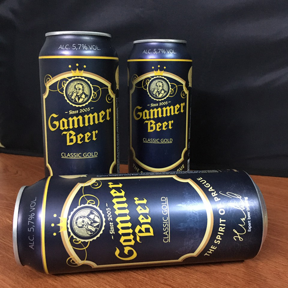 BIA TIỆP GAMMER CLASSIC GOLD 500ML