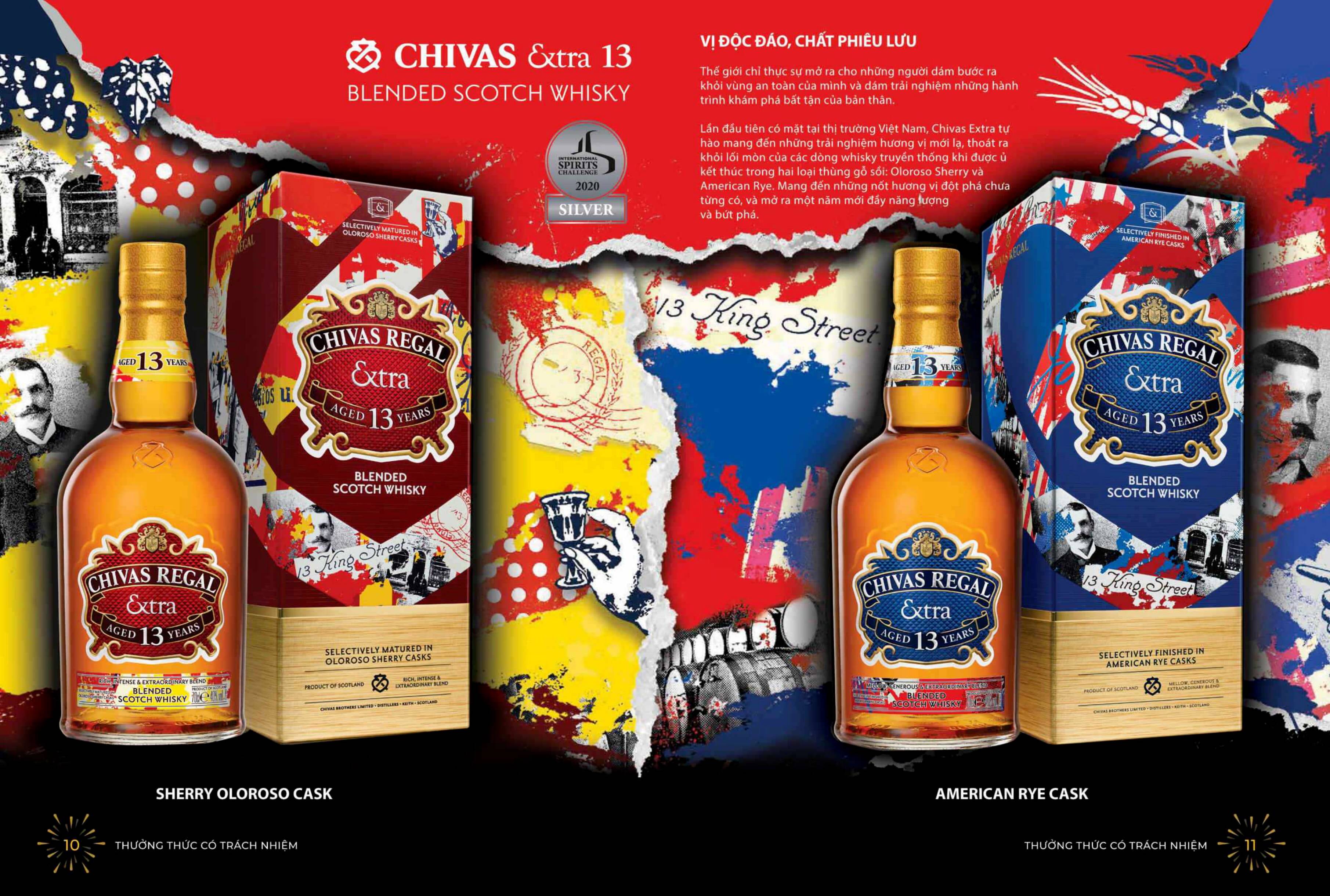 CHIVAS EXTRA 13 KING STREET AMERICAN RYE CASK (Liên Hệ)