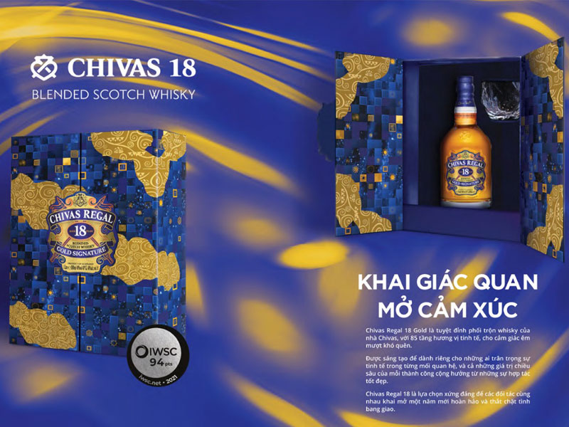 CHIVAS REGAL 18 NĂM- HỘP QUÀ TẾT 2022 (Hết Hàng)