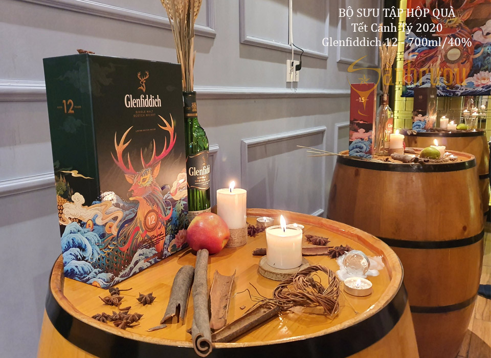 RƯỢU GLENFIDDICH 12YO - HỘP QUÀ TẾT 2020 (Hết Hàng)