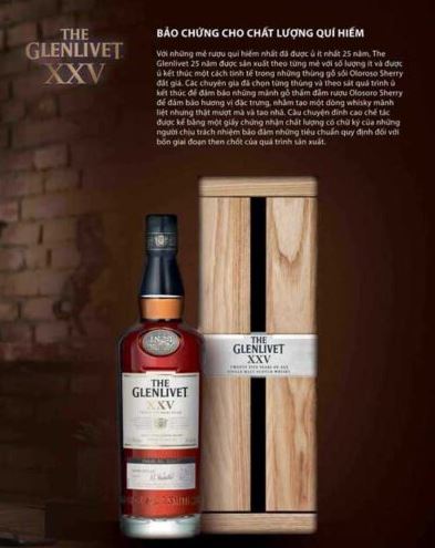 RƯỢU GLENLIVET XXV - 25 NĂM (Liên Hệ)