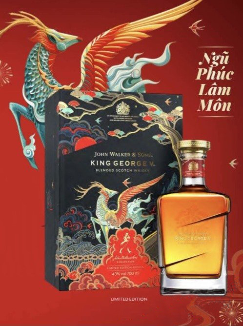 RƯỢU JOHN WALKER KING GEORGE V - HỘP QUÀ TẾT 2022 (Hết Hàng)