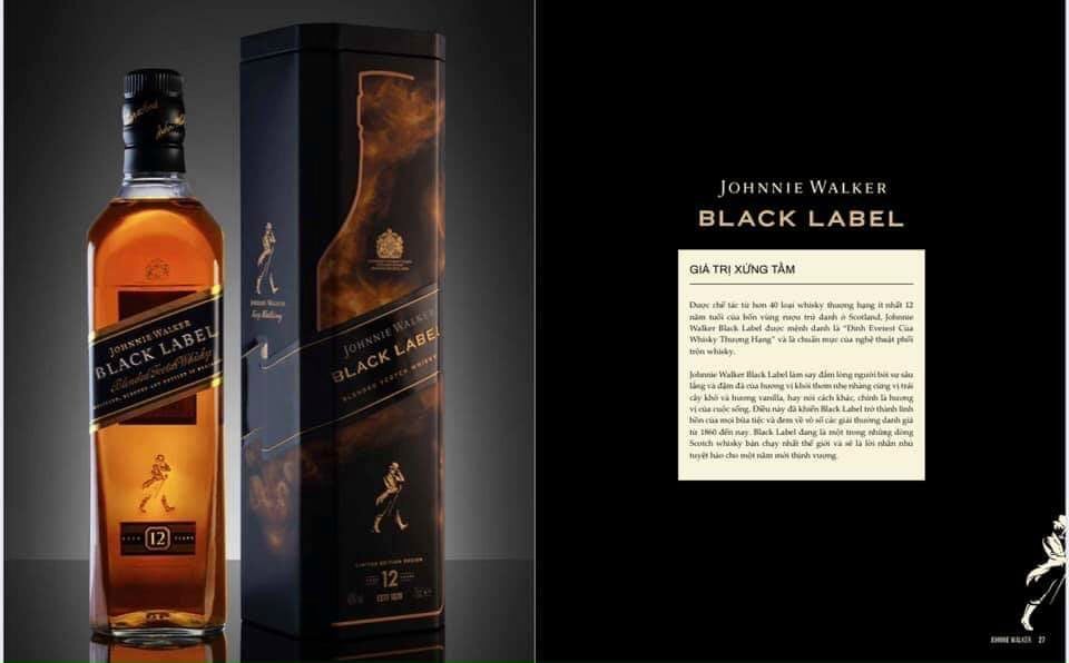 RƯỢU JOHNNIE WALKER BLACK - HỘP QUÀ 2021 (Hết Hàng)