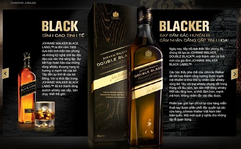 RƯỢU JOHNNIE WALKER DOUBLE BLACK 1L NÚT BẤC