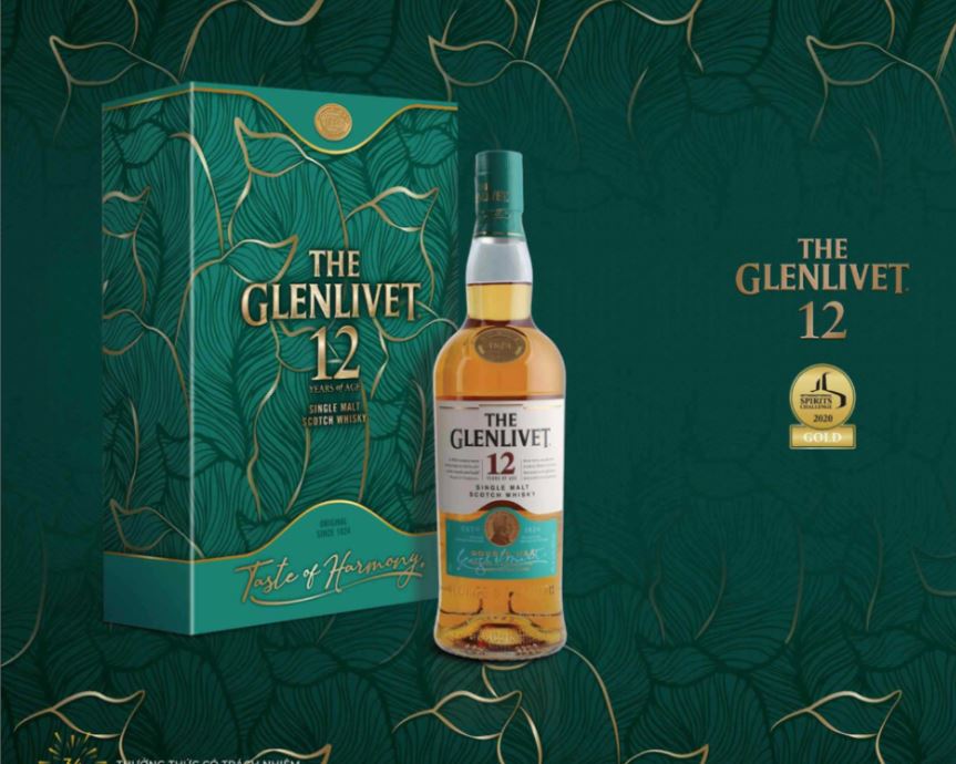 RƯỢU GLENLIVET 12 DOUBLE OSK HỘP QUÀ 2021 (Hết Hàng)