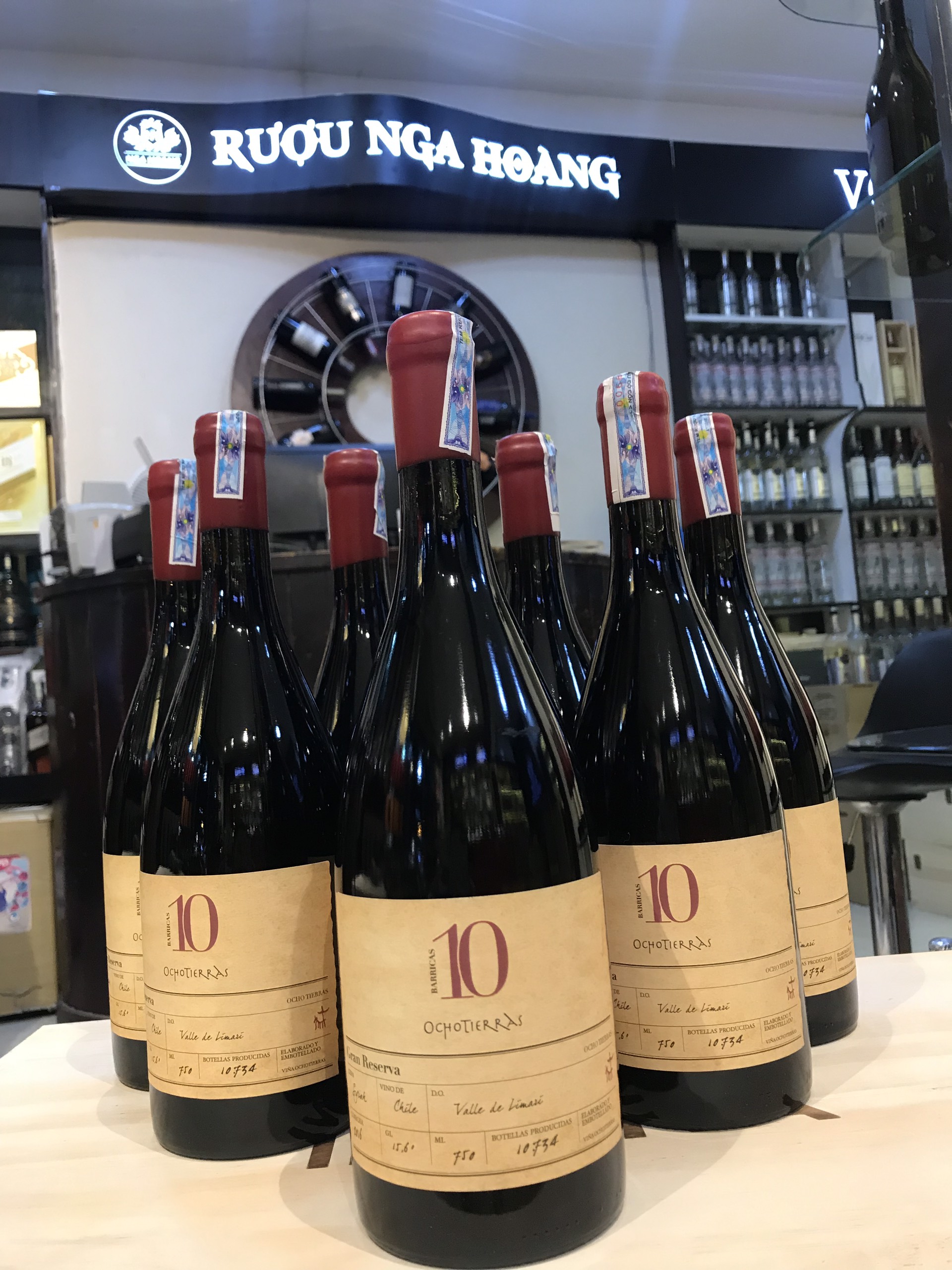 RƯỢU VANG CHILE OCHO 10 GRAN RESERVA