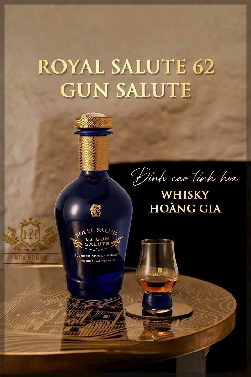 Royal Salute 62 Gun Salute (Original Reserve) – Đỉnh cao tinh hoa Whisky Hoàng Gia Anh