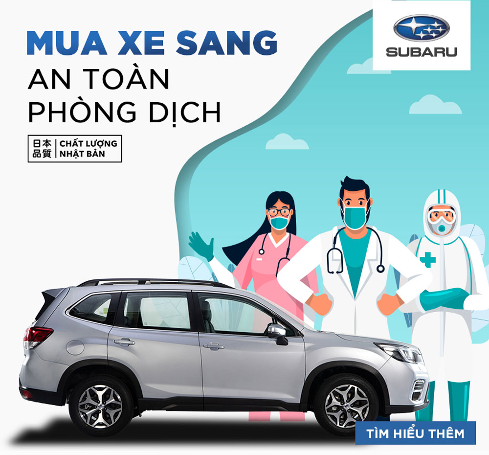 Khử khuẩn xe Subaru Forester - phòng chống dịch Covid 19